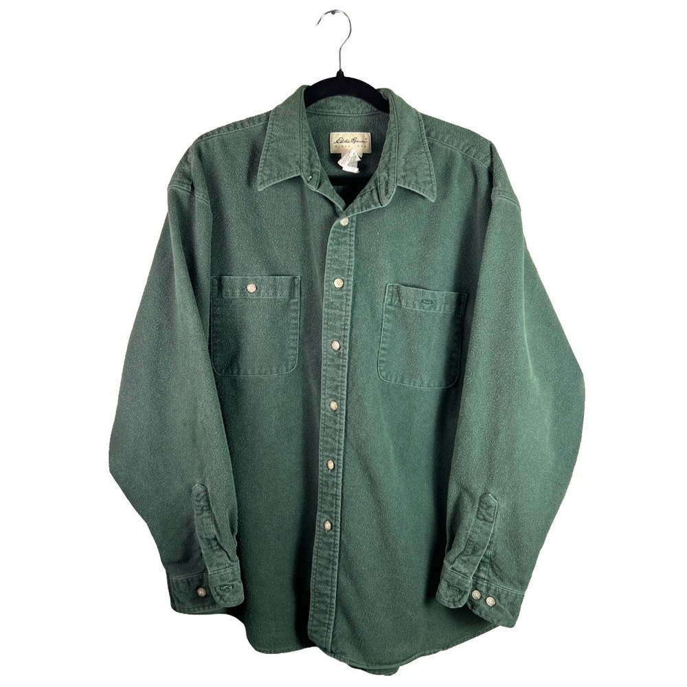 90s Eddie Bauer Fleece Button Down Shirt Men's XL Gorpcore Outdoor